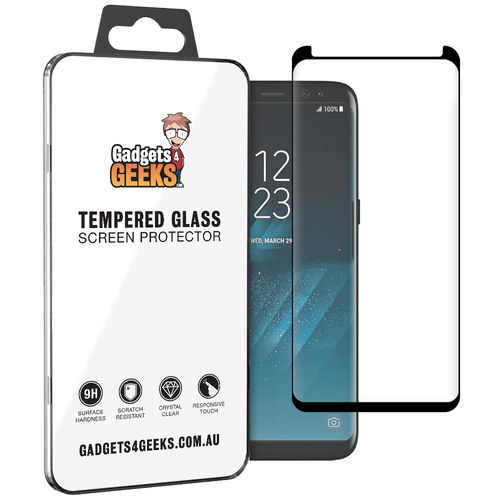 9H Tempered Glass Screen Protector for Samsung Galaxy S8 - Black